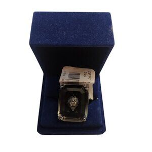 NWT Kurt Geiger London Ombre Eagle Head Cocktail Ring Grey Black Size 9 Studded